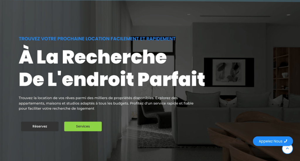Portfolio "Check out this screenshot of Allo Immobilier's website! This project showcases our dedication to quality design and functionality at LC Agency. #AboutAlloImmobilier #Portfolio #LCAgency"