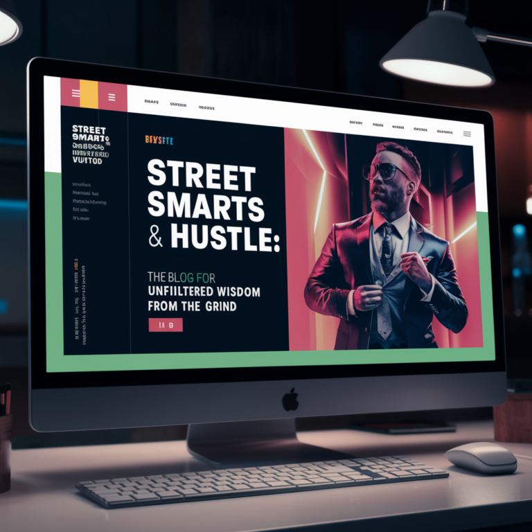 Sleek, modern website design with vibrant colors and engaging hero image