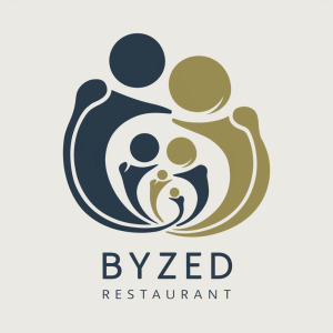 “About Byzed Restaurant: Our Logo Design Showcase at LC Agency” "Byzed Restaurant logo designed by LC Agency, reflecting the restaurant's unique identity and culinary excellence."
