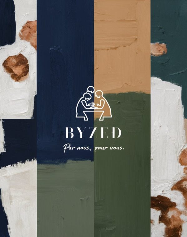 “Byzed Restaurant: Artistic Brand Showcase” "Painted art showcasing Byzed Restaurant’s brand identity, focusing on its unique vibe and artistic expression."